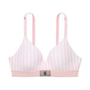 Victoria's Secret Light Pink Striped Bra